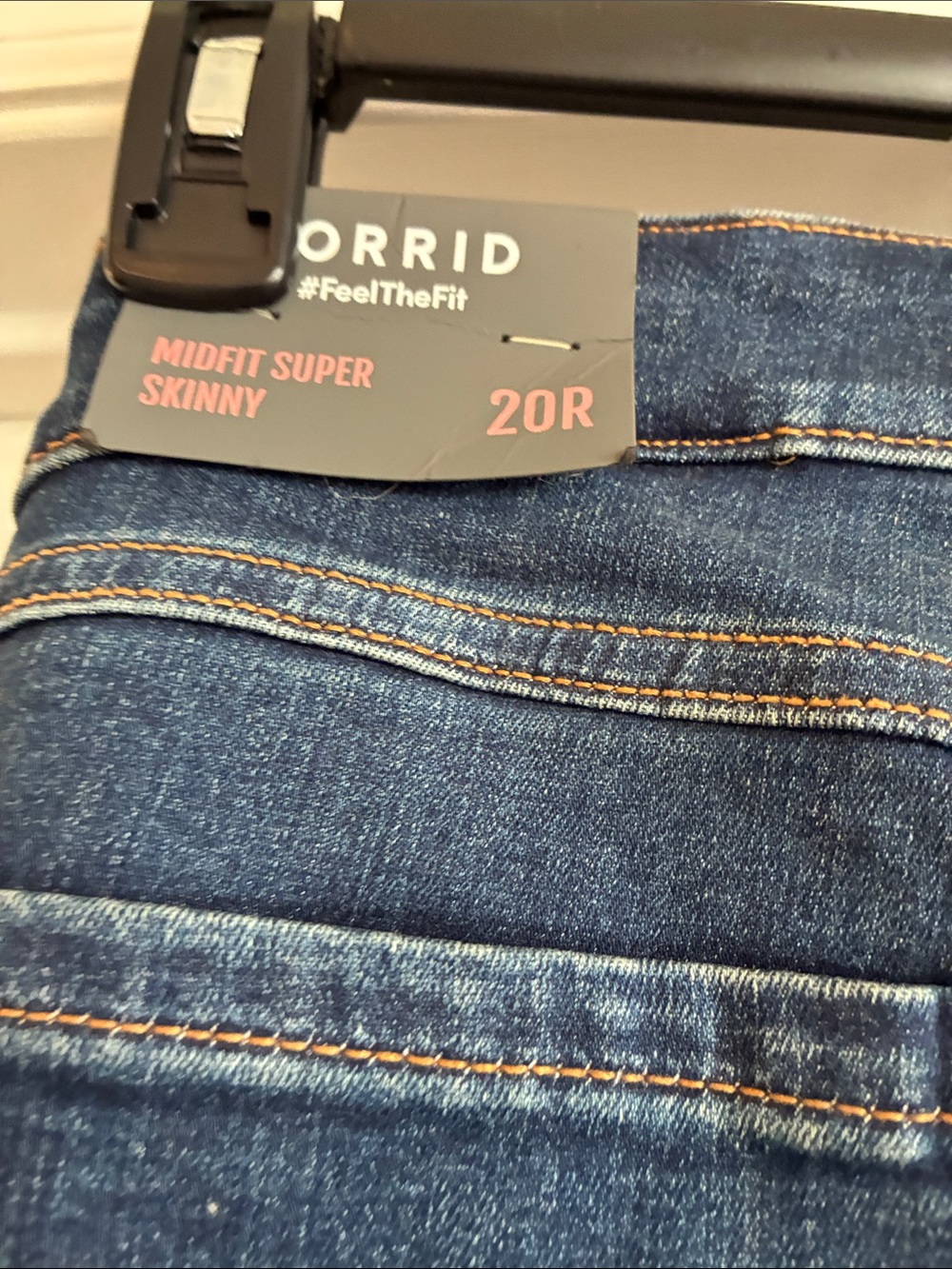 NWT Torrid Size 20R Dark Wash Midfit Super Skinny Jeans - Picture 5 of 7